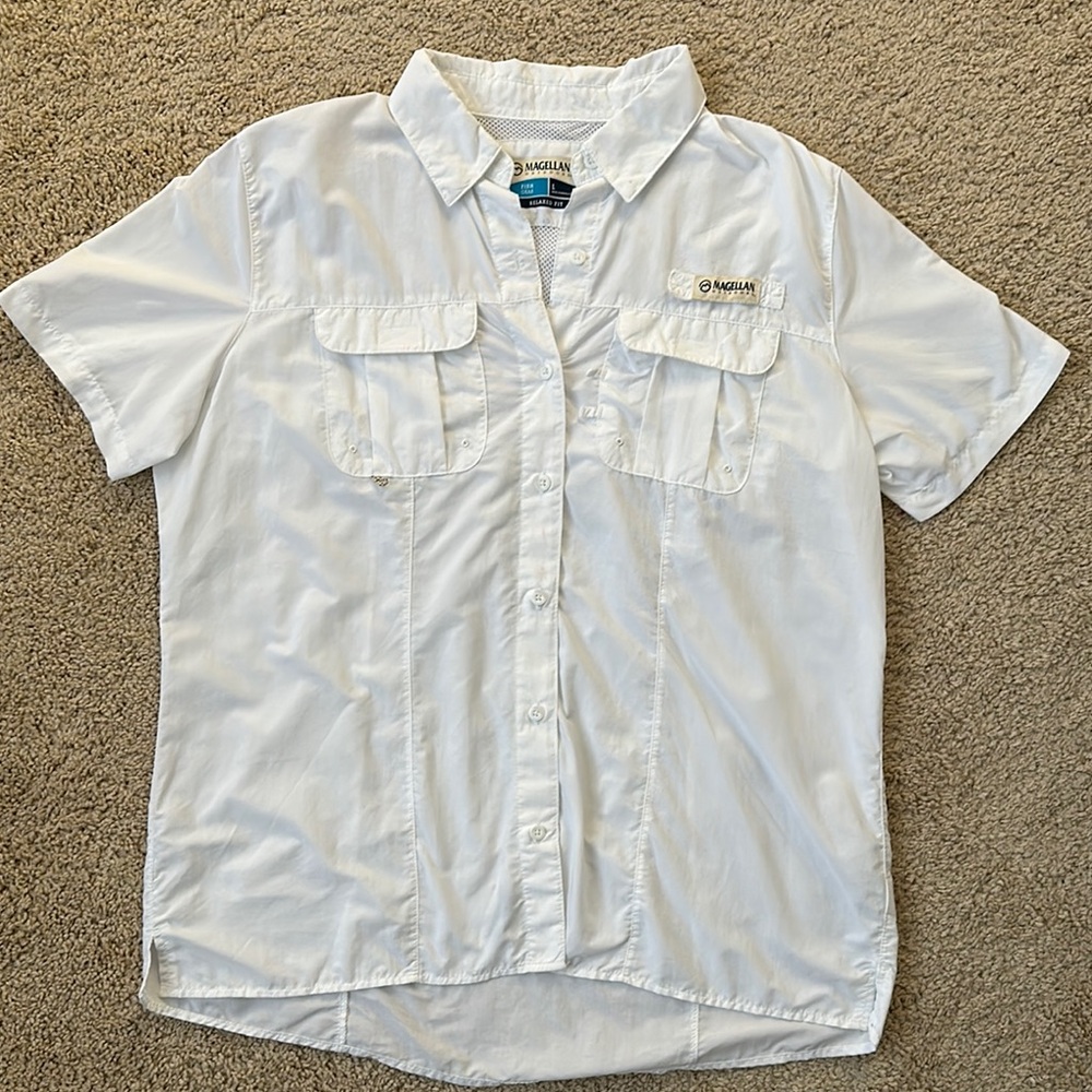 Magellan White Short Sleeve Shirt